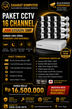 Paket Camera 16 Channel