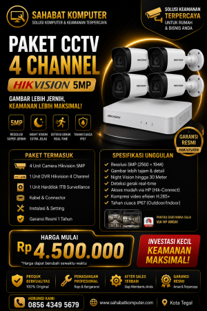 Paket Camera 4 Channel